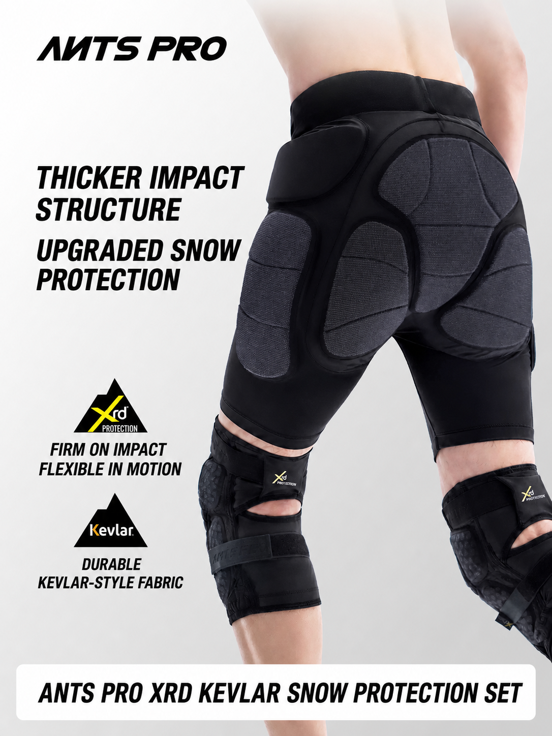 ANTS PRO XRD Kevlar Snow Protection Set | Ski Snowboard Protective